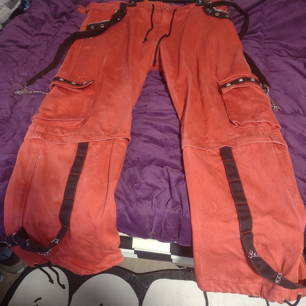 Men's Stylish Orange Cargo Pants